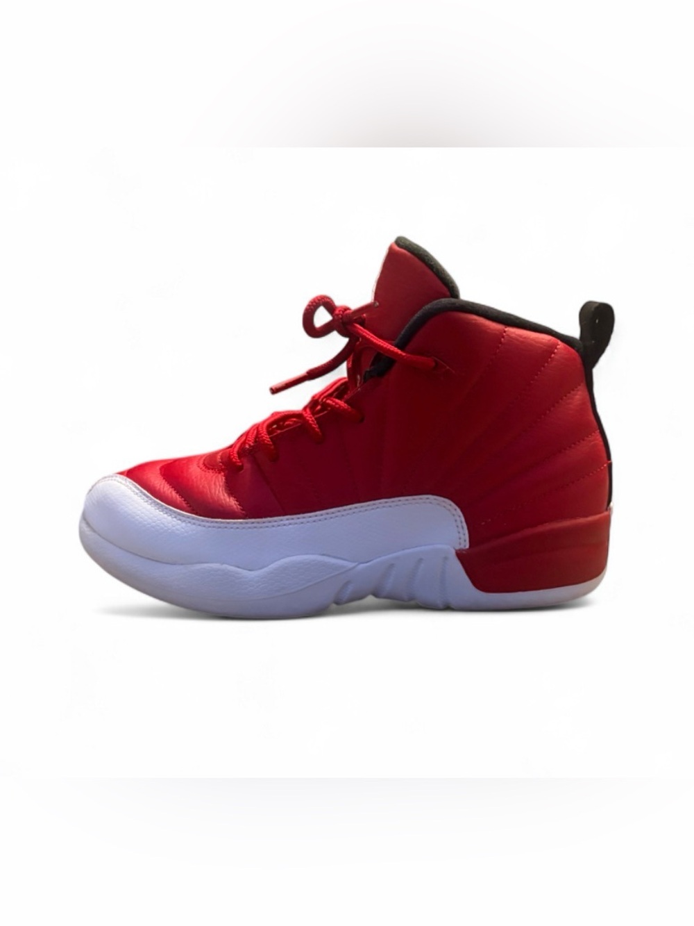 Jordan Red and White High-Top Basketball Sneakers